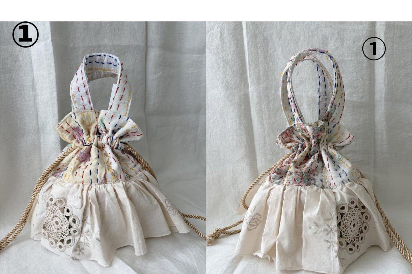 Riliy Vintage ×YuRuly コラボ巾着バッグ✨