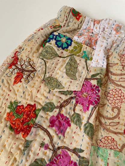 ⑤パッチワークスカート