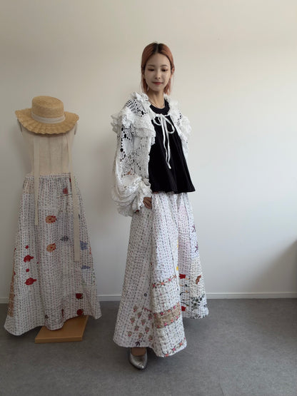 【着画】Whiteフレアスカート