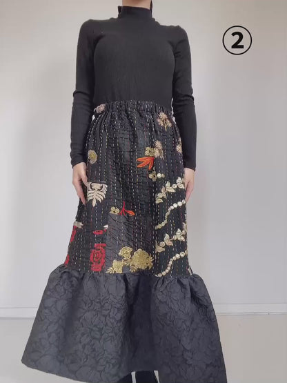 Black フリルスカート