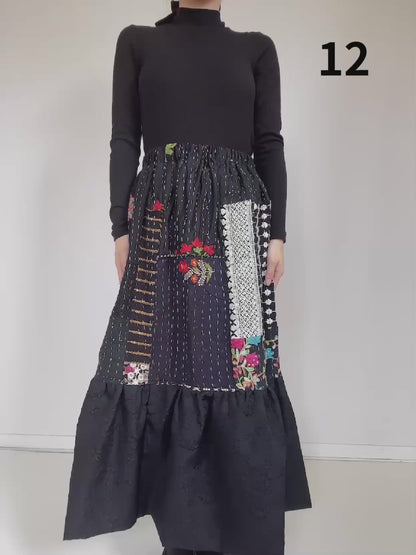 Black フリルスカート