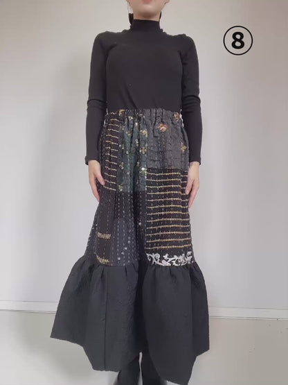 Black フリルスカート